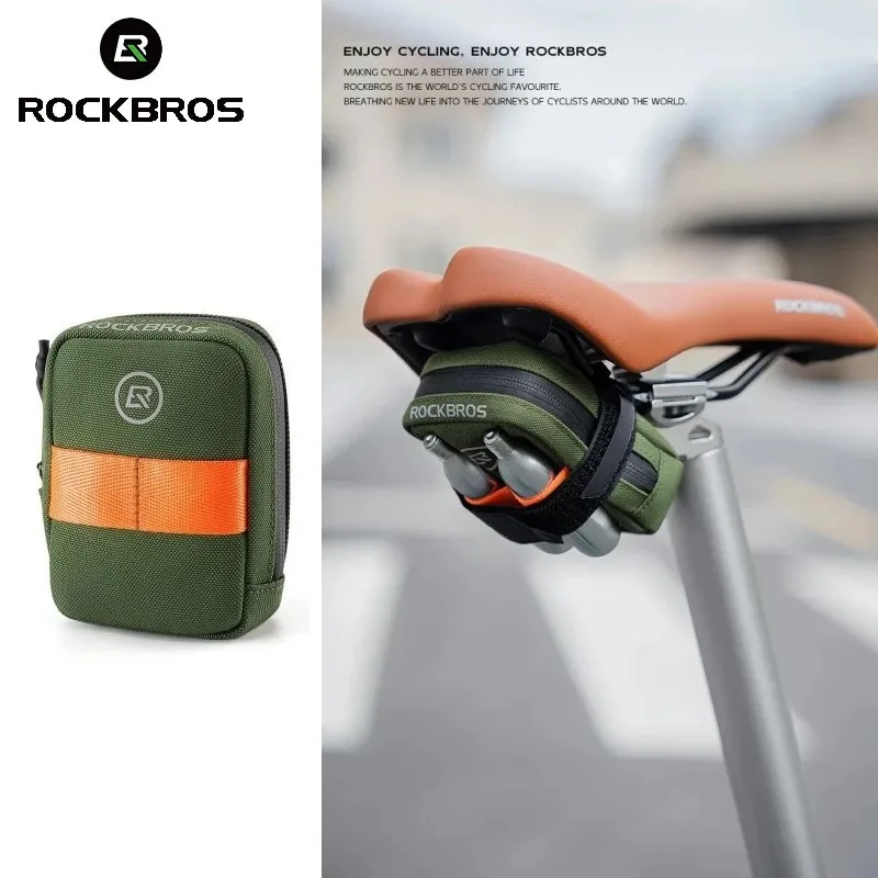 Cycling Commute Essentials - Bolsa de sillín para bicicleta ROCKBROS,
